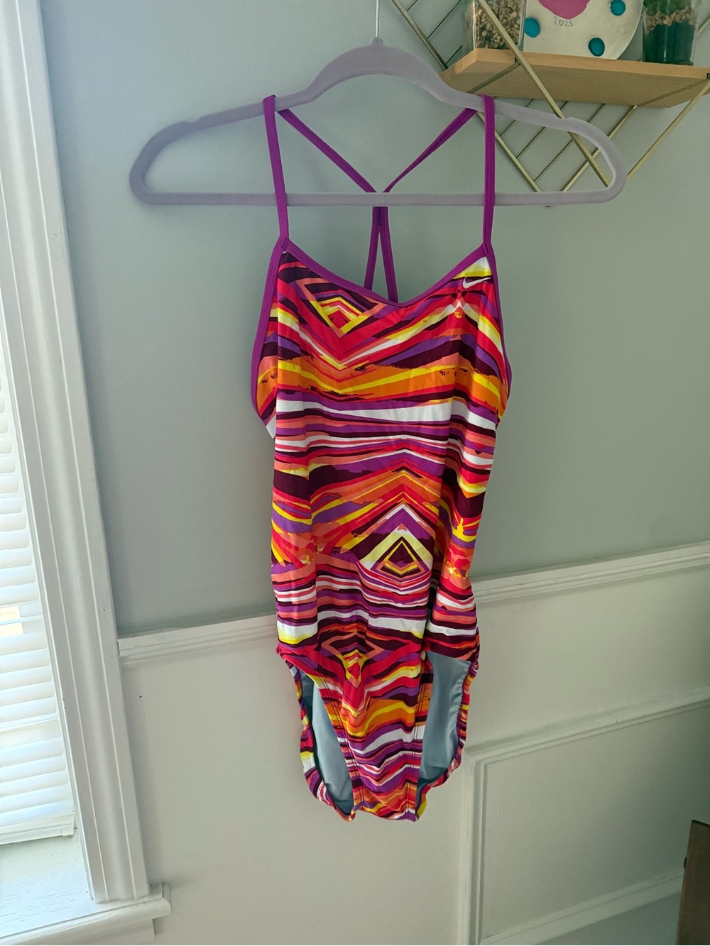 Nike Women’s Multicolor Geometric One-Piece Swimsuit